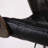Stool With 360° Swivel, Adjustable Height, And Weathered Oak For Bar Counter In Black Upholstery Modern Swivel Wood Back, Diamond