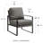 Tosheba Lounge Chair Leatherette With Matte Black Frame-750569334
