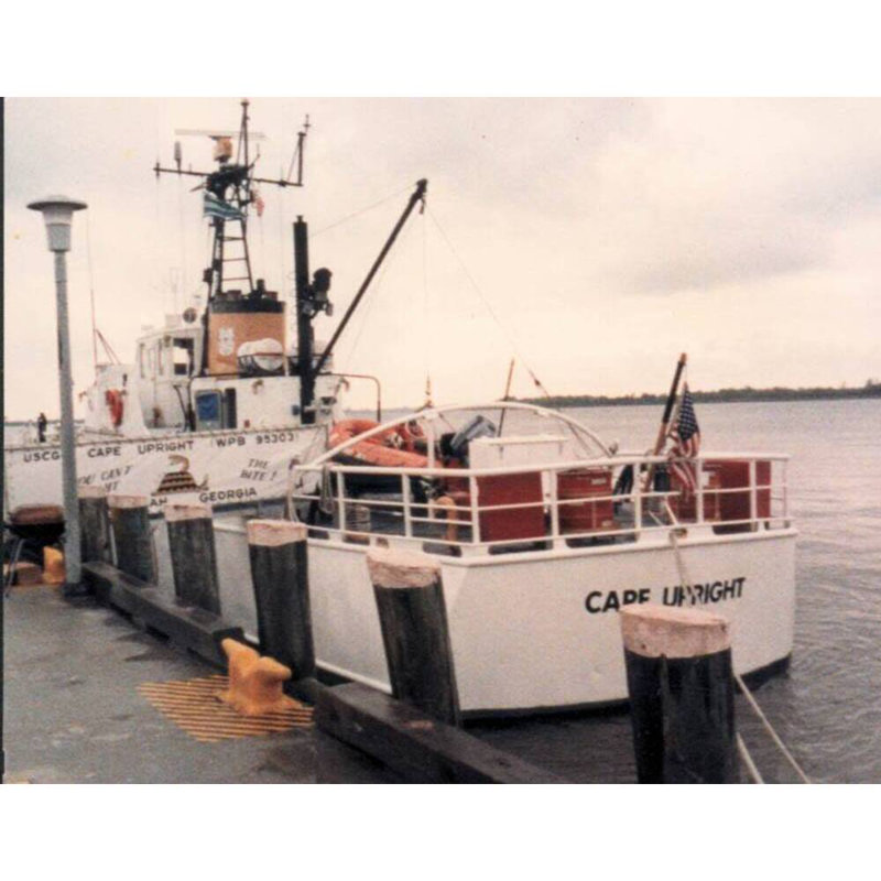 USCGC Cape Upright (WPB-95303) Ship Model, 10" H x 30" W x 5" D