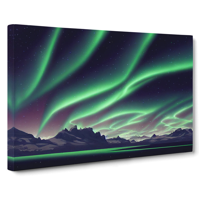 Fabulous Aurora Borealis - Wrapped Canvas Print, 35cm H x 50cm W x 3cm D