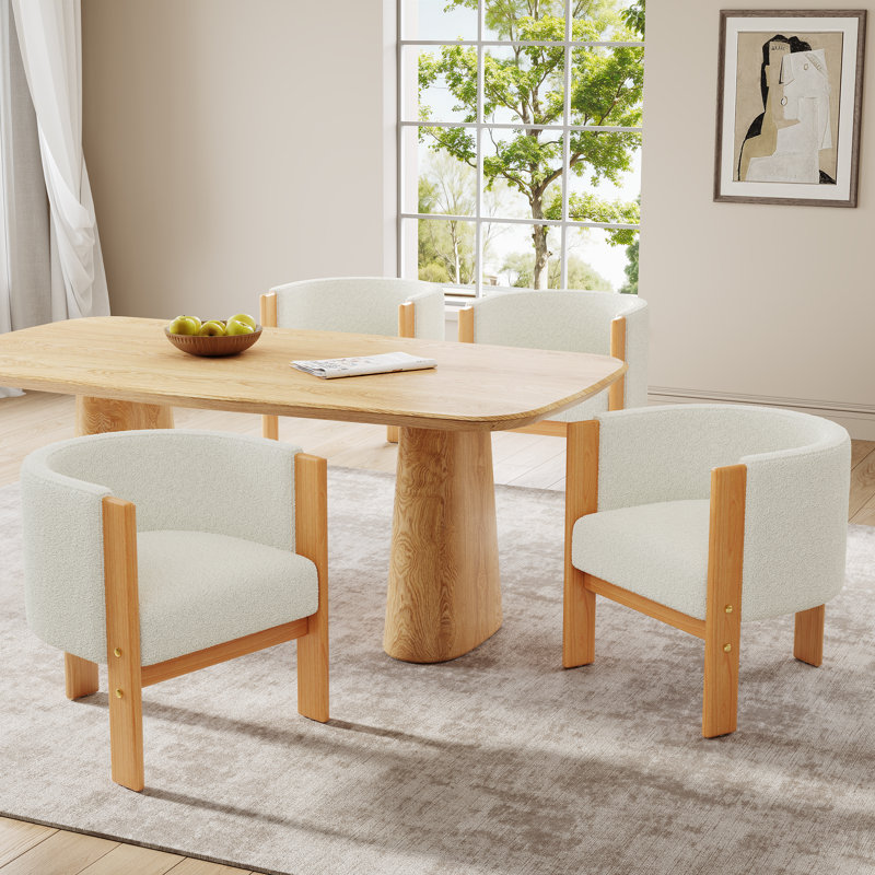 Chaise de salle à manger rembourrée Nora