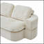 Canapé-lit moderne en tissu chenille convertible avec 2 coussins, aucun assemblage requis, idéal pour les petits espaces et le confort polyvalent-1382517632