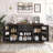 Farmhouse Barn Door Storage Cabinet with Drawers and Door Rack-849982573