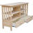Solid Parawood TV Stand With Customizable Finish, Easy Assembly, And Ample Storage Space