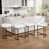 White Seat/Antique Bronze Frame
