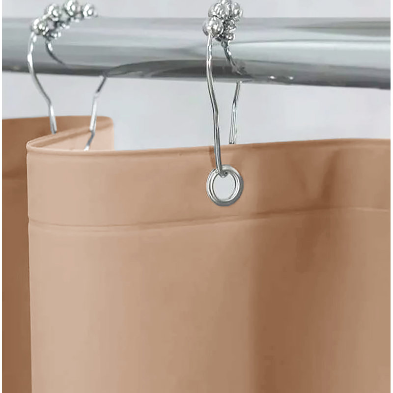 70 po x 72 po - Doublure de rideau de douche en PEVA doré imperméable