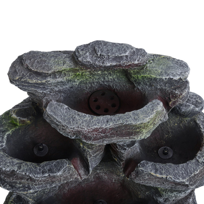 Pudalov Weather Resistant Cascade Fountain with Light