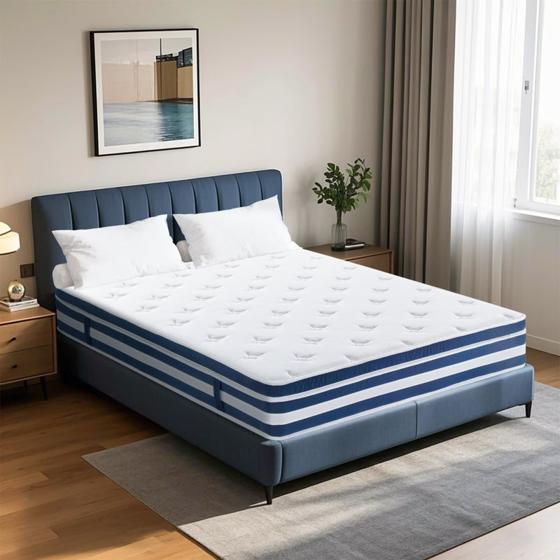 Mattress, 12 Inch Gel Memory Foam Pocket Coils Springs Hybrid Mattresses, Medium Firm Full Bed Mattress in a Box, CertiPUR-US Certified, Cool & Support Comfort