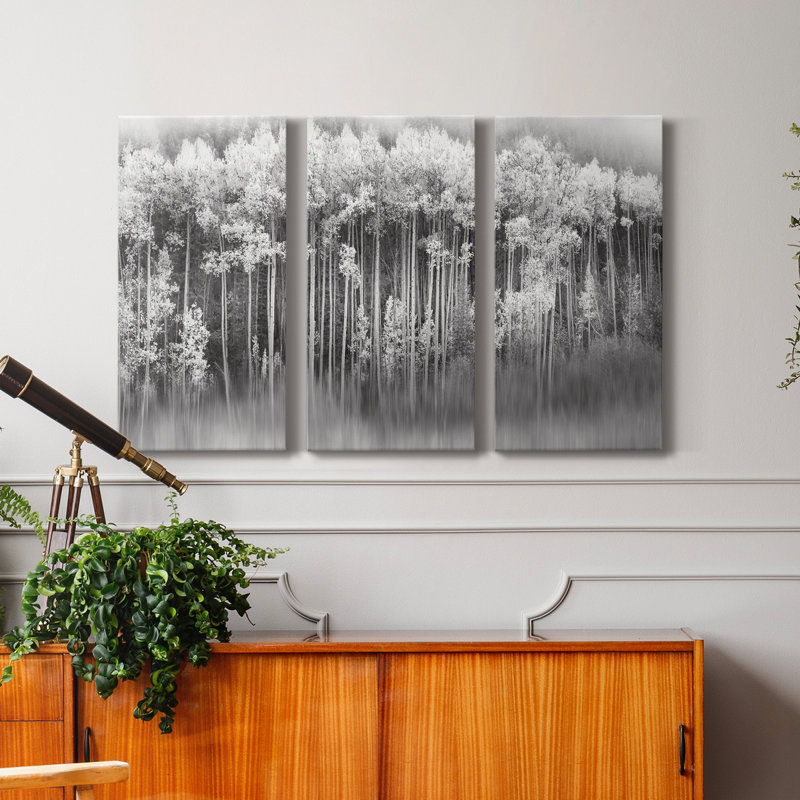 Dreamy Aspen - Photographie sur toile tendue 3 pièces, H 18 po x l 36 po x P 1 po