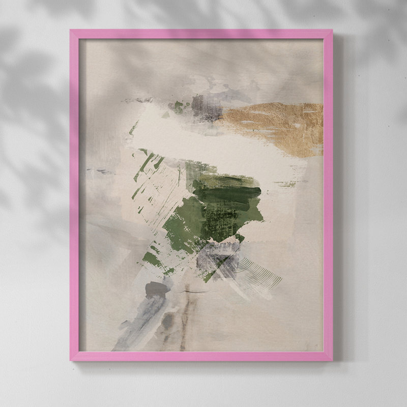 Sand Pond Fall I, reproduction encadrée - bois massif, Rose, H 21 po x l 17 po