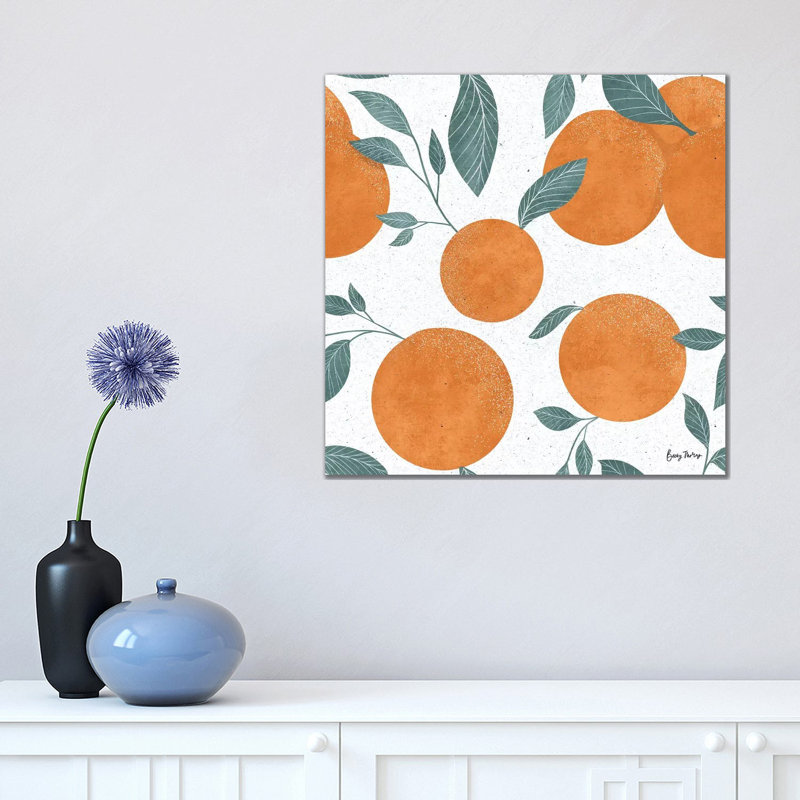 Fruity Cocktails Pattern I by Becky Thorns - Wrapped Canvas Print, 45.72 cm H x 45.72 cm W x 1.91 cm D