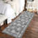 Machine Washable Rug with Rubber Backing for Living Room Oriental Non-Slip Dining Room Rug Easy-Cleaning Floor Carpet for Bedroom Office Playroom