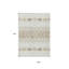 Tapis intérieur / extérieur ivoire beige et taupe 9 pi x 12 pi Southwestern