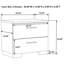 Table de chevet blanche 2 tiroirs ultrabrillante