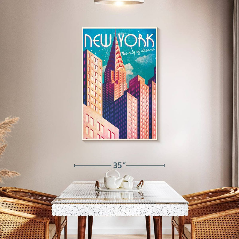 New York City of Dreams, H 45 po x l 30 po