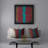 Abstract Reversible Throw Pillow-443382359