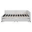 Upholstered Daybed With 2 Storage Drawers Sofa Bed Frame No Box Spring Needed, Linen Fabric-231784227