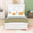 Panel Bed with Headboard and Slats-858236031-858236032