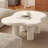 Modern Cream 35" Cloud  Coffee Table with 4 legs for Living Room,Bedroom-181079342