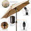 Parasol de marché Graice 4,00 po avec manivelle et contrepoids inclus-2094511340