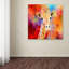 Vidur «Jazzy Giraffe», reproduction sur toile tendue-22076294