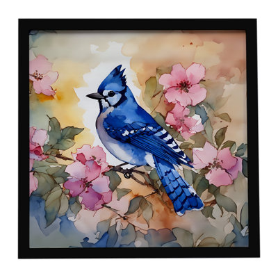 Blue Jay Framed Metal Print