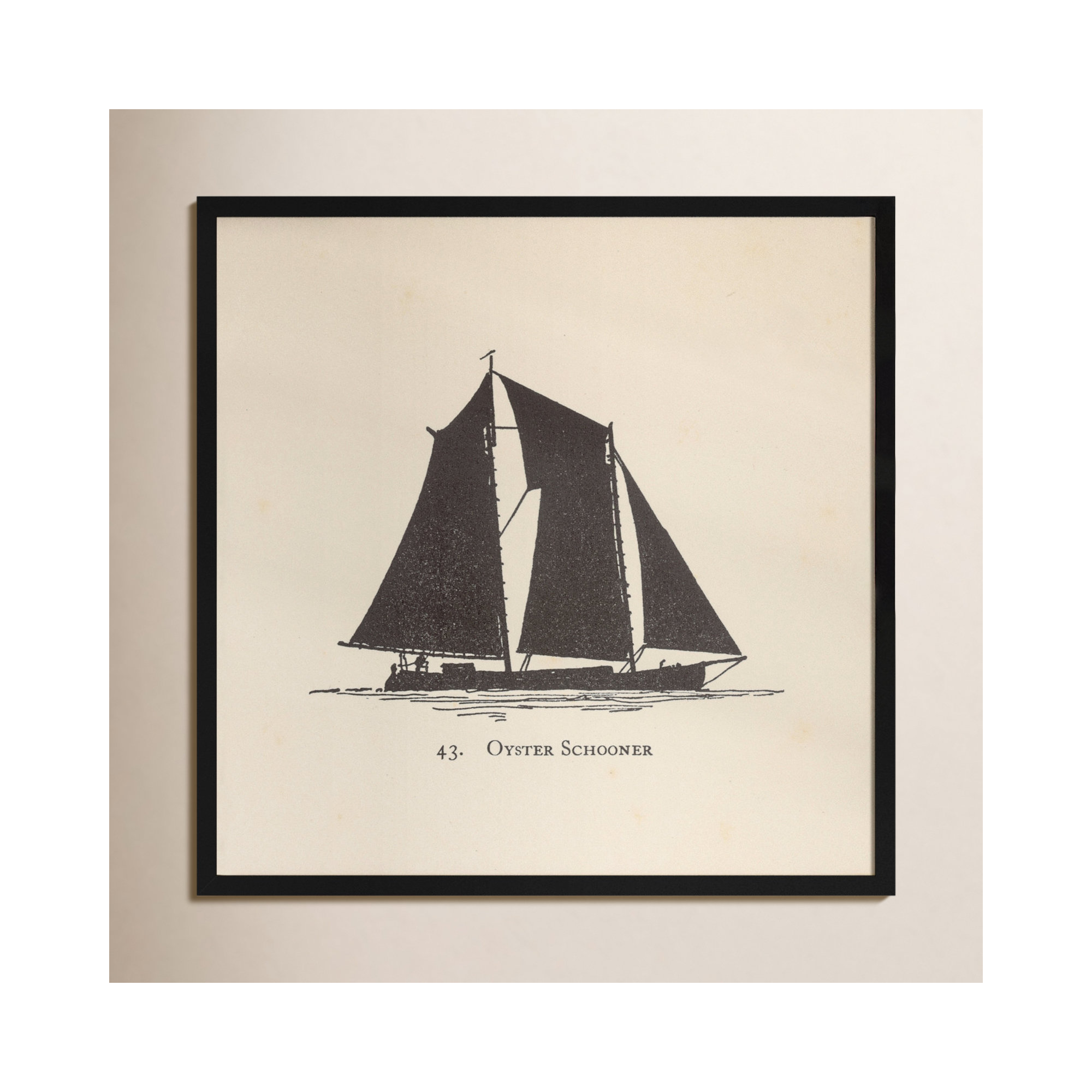 Oyster Schooner Sailboat