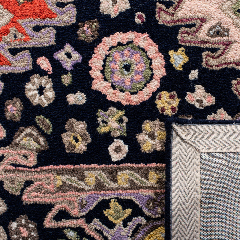 Tapis en laine touffeté à la main Amla, Tapis de couloir 2 pi 3 po x 7 pi