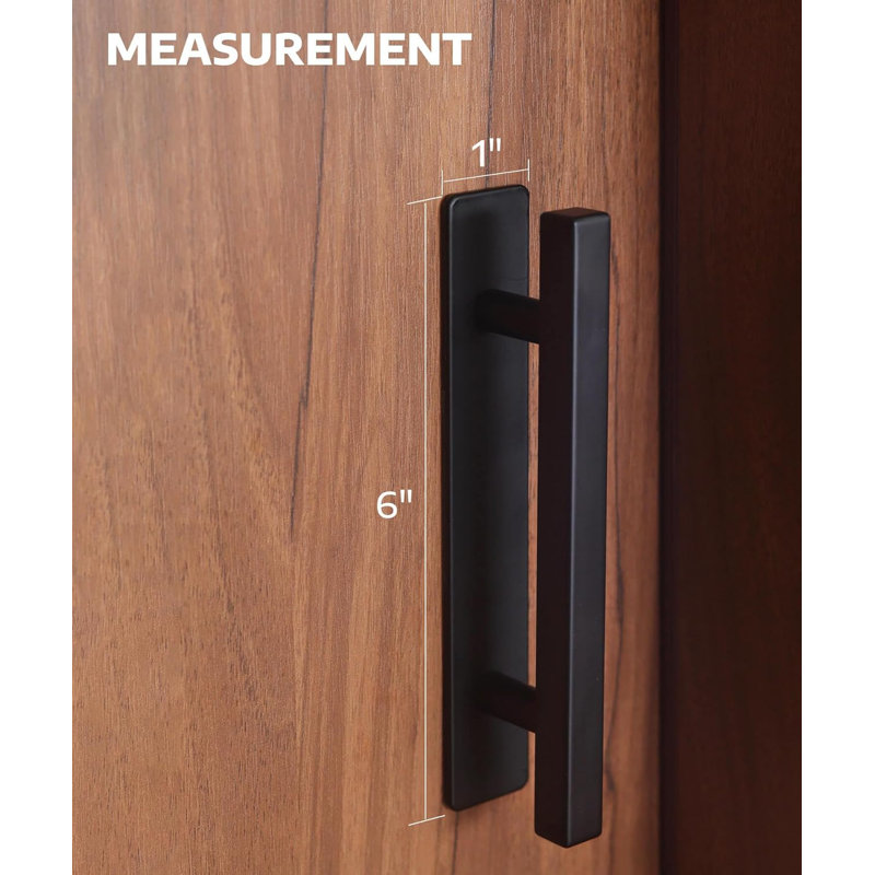 Ensemble de 2 poignées d'armoire auto-adhésives noires mates