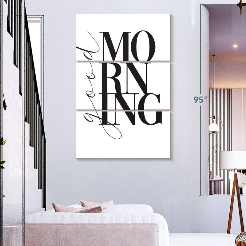 Tergel Good Morning, typographie