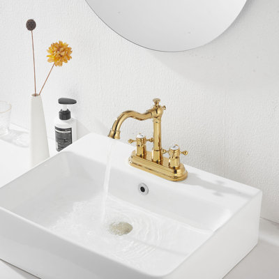 Robinet de lavabo de salle de bain 4 "avec drain Centreset