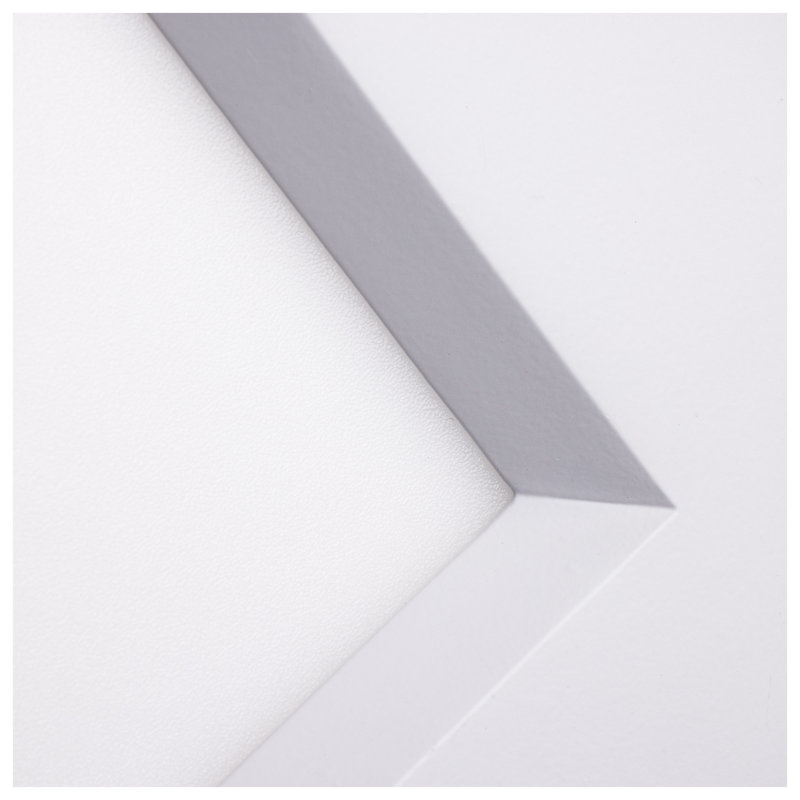 15 Watt LED Canless Low Profile Regress Baffle Downlight - 6 Inch - Remote Driver - CCT Selectable - Square Shape - White Finish - 120 Volt