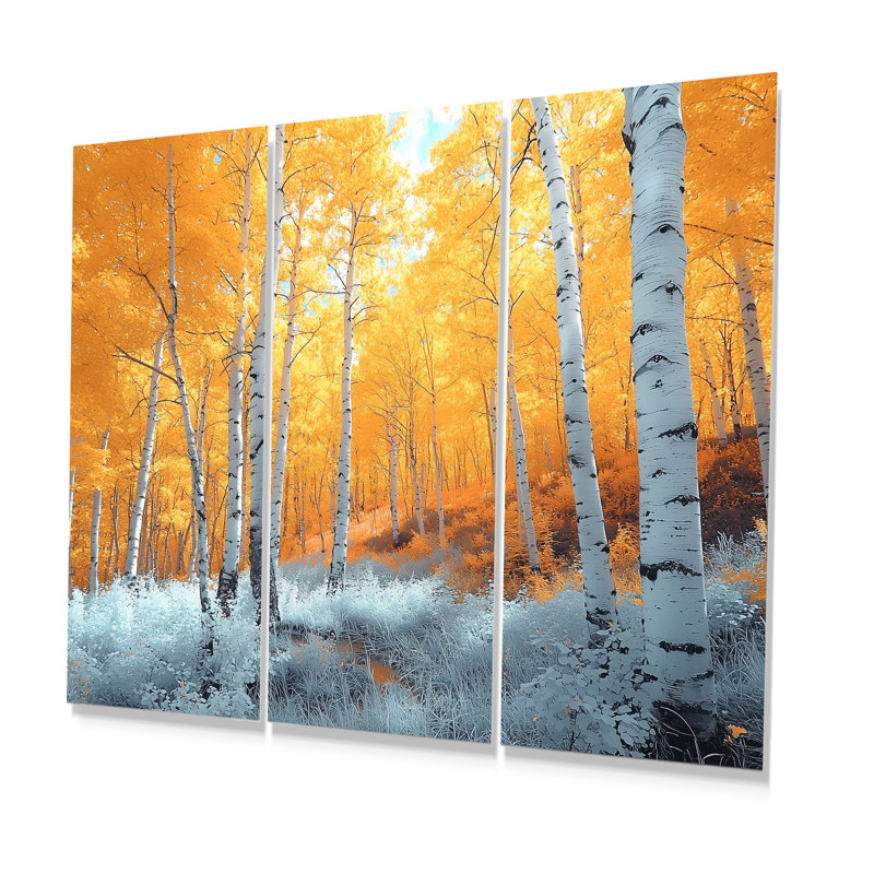 - Ensemble de décoration murale forêt, Métal métal, H 40 po x l 60 po x P 1 po