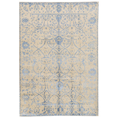 Windsom Oriental Area Rug in Beige/Blue