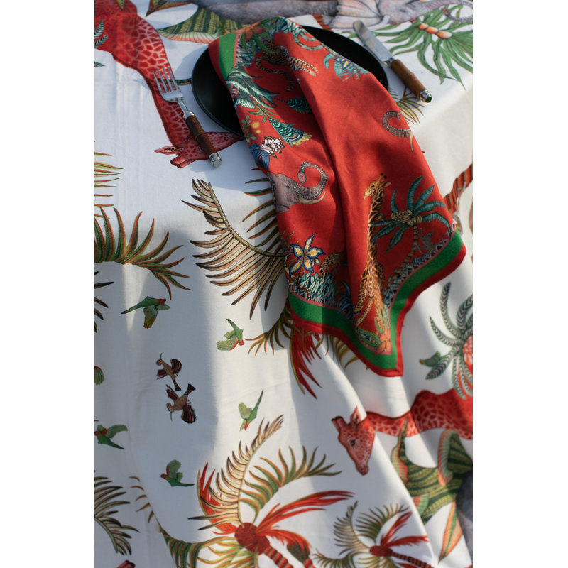 Ardmore Cotton Tablecloth, 138" x 61"