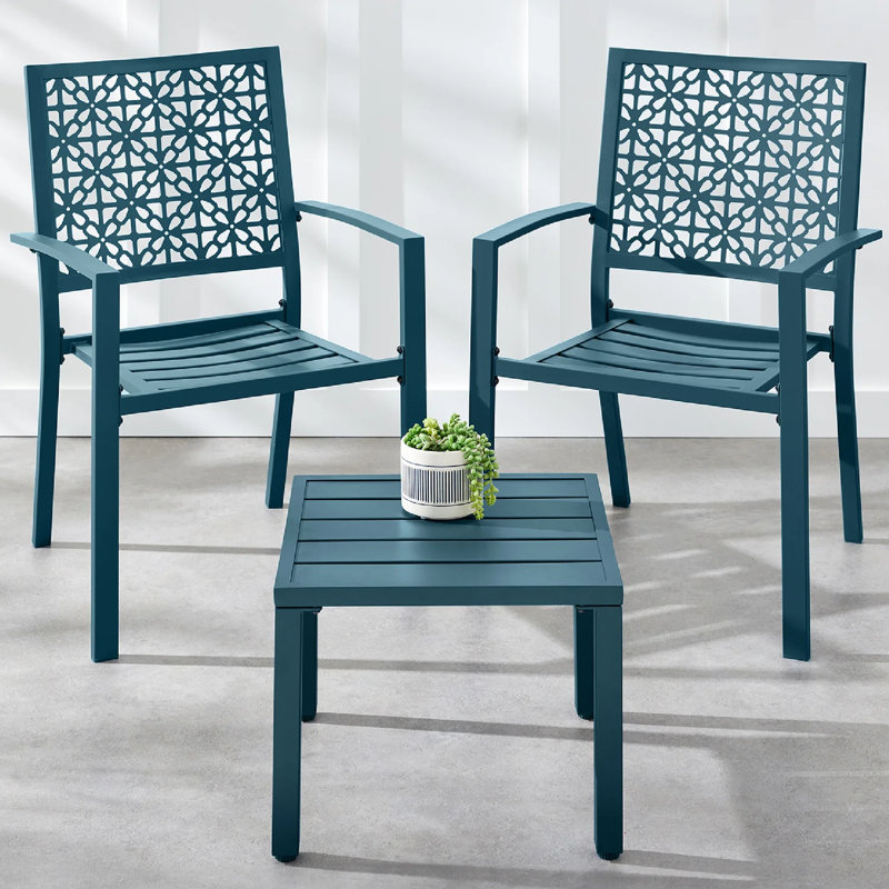3-Piece Bistro Set, Navy