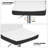 Modern Adjustable Bar Stools, Faux Leather Swivel Counter Height Barstools Chairs with Footrest-91760927