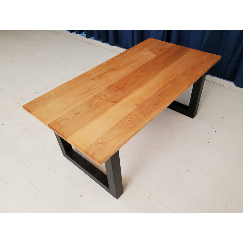 Table basse traîneau, H 17 po x L 21 po x l 40 po, Noir