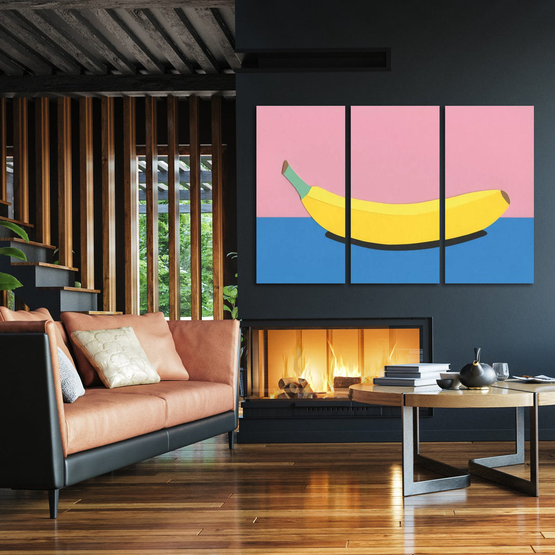 Banane von Rosi Feist - Galerieverpackte Leinwand Giclée auf Leinwand ohne Rahmen