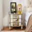Grande table de chevet 3 tiroirs Adelais