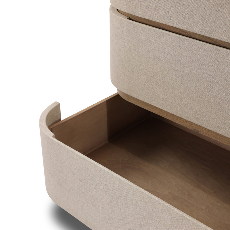 Mariella 6 Drawer Dresser-Beige Painted Linen