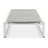 Outdoor Chaise Lounge With 5 - Position Adjustable , White Aluminum Frame And Grey Mesh, 180 Full Flat, Space Saving, For Reading On Balcony Lounge, Breathable Easy To Maintain, Patio Beach