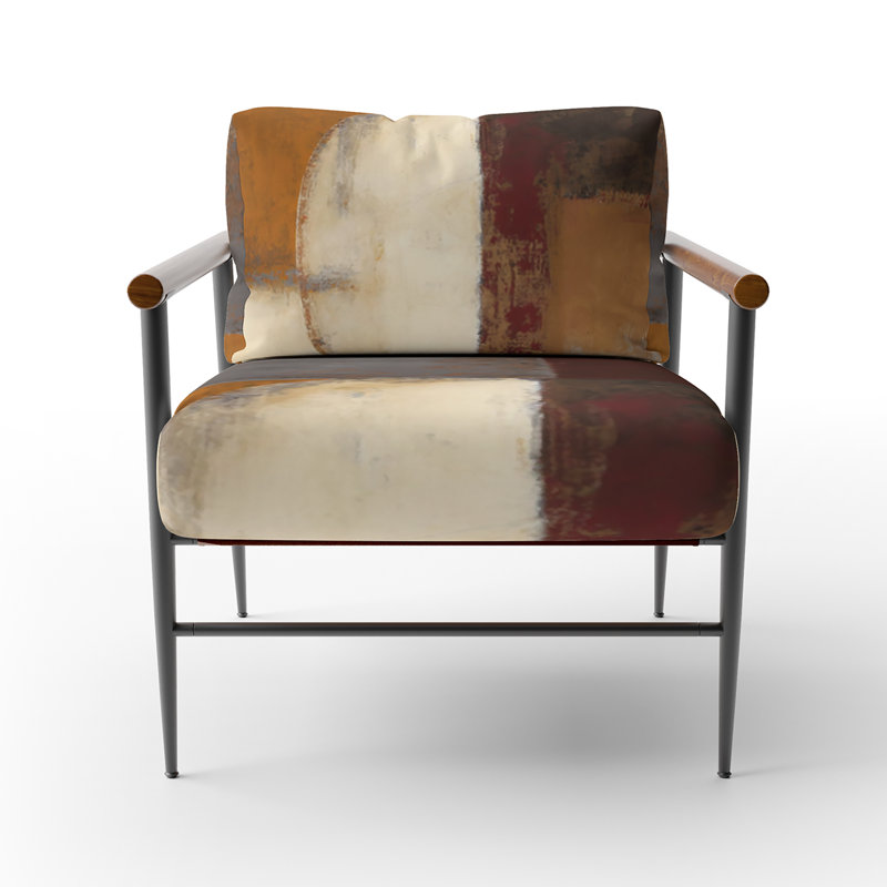 Culligan - Chaise rembourrée avec accoudoirs, Noir, noir, noir, noir