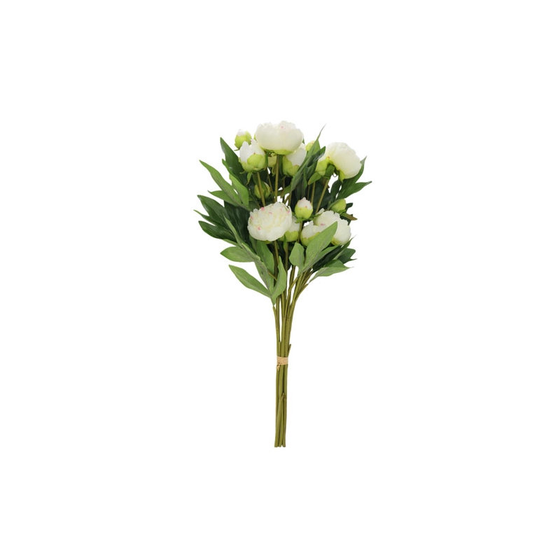 Artificial Cream Peony Stems