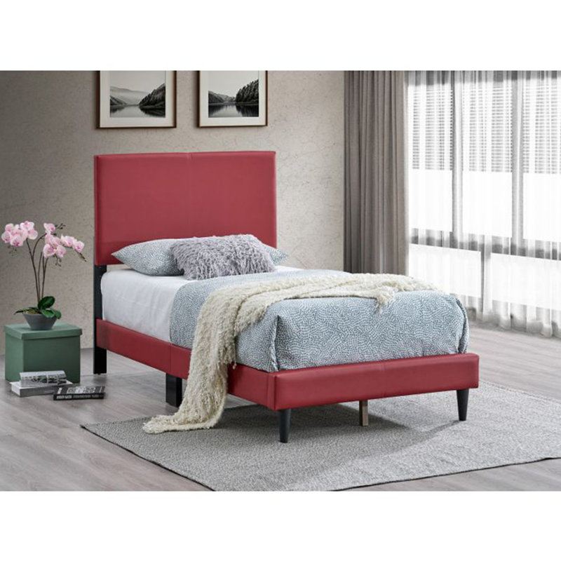 Base de lit plateforme moderne, Simple, Rouge