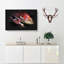 Red Chameleon Lizard - Wrapped Canvas-56644257