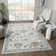 Nekiesha Ivory/Gray Floral Traditional Indoor Performance Area Rug