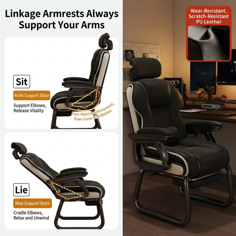 Chaise de bureau inclinable