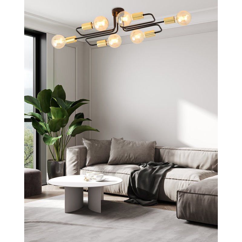 Murillo 6 - Light Sputnik Chandelier, Gold