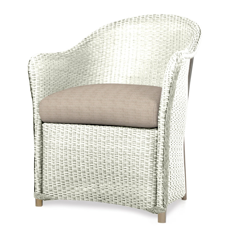 Weekend Retreat Outdoor Dining Armchair, Beach Natural, Ivory